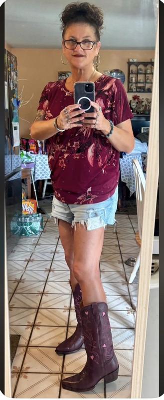 Customer photo for "Comfy, soft, and fits perfectly"