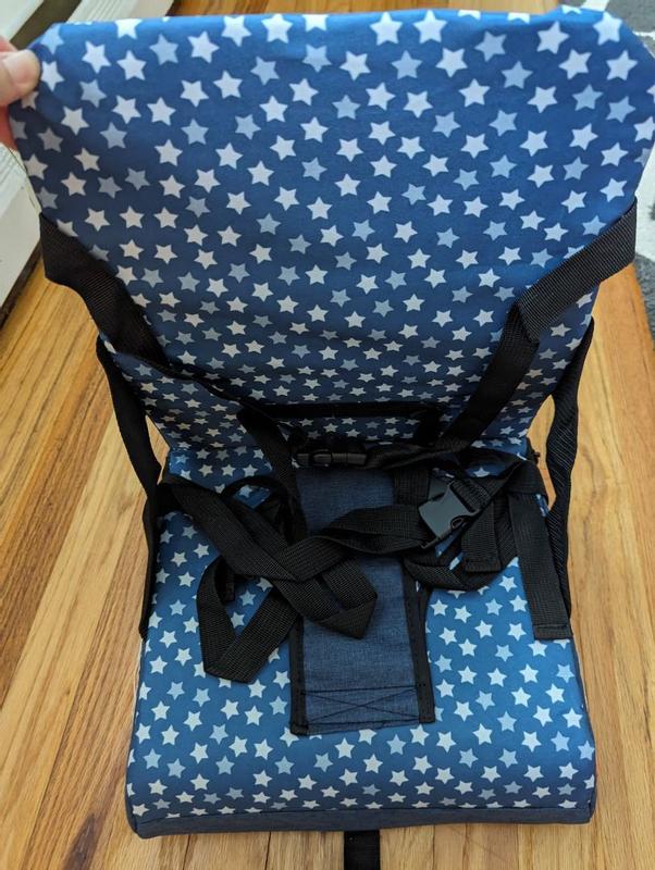 Dreambaby Asiento elevador de viaje Grab 'n Go con compartimento de  almacenamiento, respaldo alto para mayor comodidad