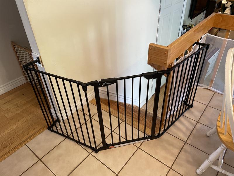 Dreambaby Adapta-Gate 79-in x 29-in Hardware Mounted Black Metal Safety Gate  in the Child Safety Gates department at