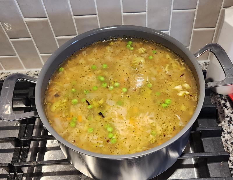 Soup made in Dutch oven