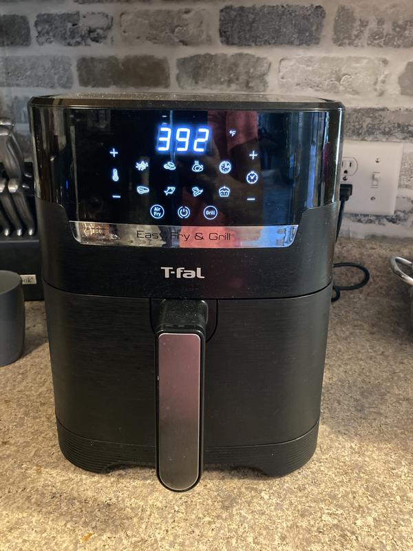 T-fal 4.4 qt. Stainless Steel Air Fryer with Grill Plate EY505852 - The  Home Depot