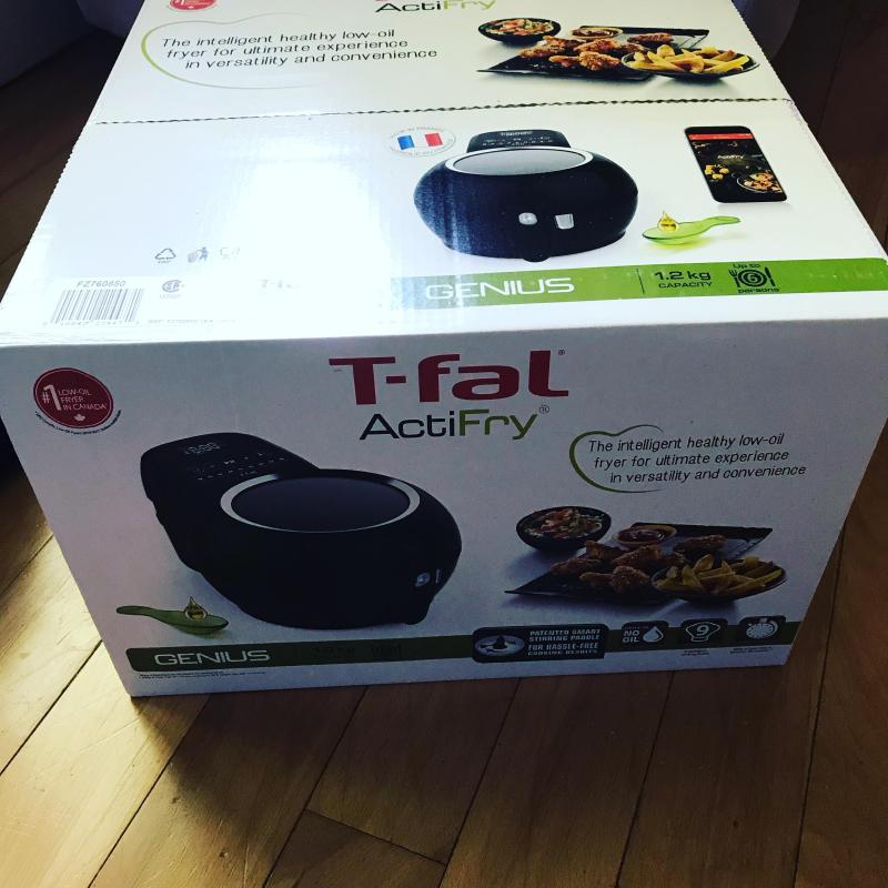  T-fal Actifry Genius+ Air fryer 1.2 KG capacity, 9 menu  auto-programs, automatic stirring paddle, serves up to 6 people : Home &  Kitchen