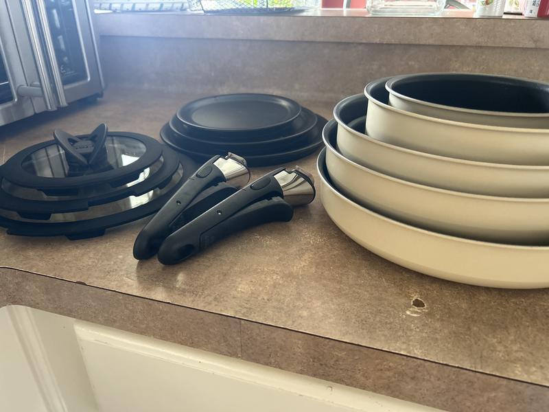 Ingenio Expertise 10-Piece Nonstick Cookware Set – Black by T-fal