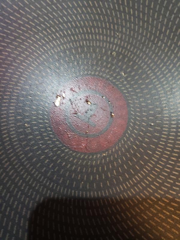 Coating flaking off with more bubbles starting