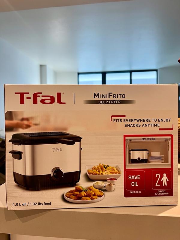 Mini Deep Fryer, 1 Liter, Compact Design, Easy Storage, T-fal