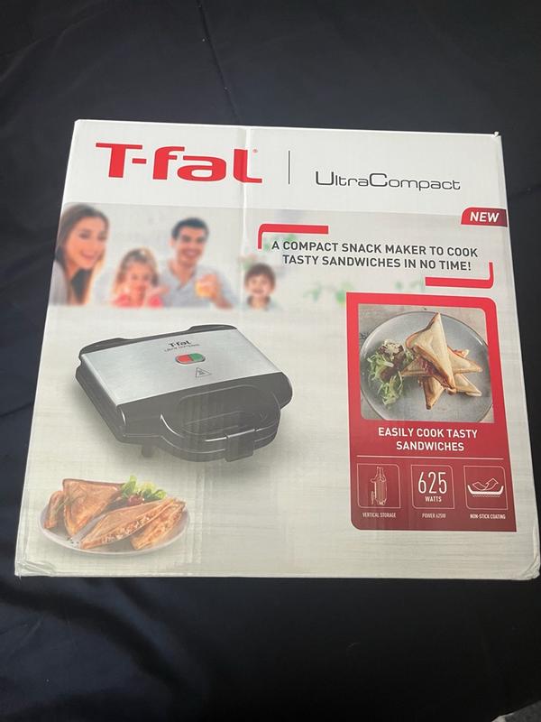 Ultra-Compact Sandwich Maker with Non-Stick Coating by T-fal