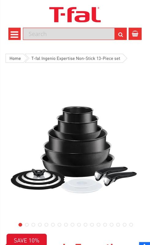  T-fal Ingenio Nonstick Cookware Set 13 Piece Induction