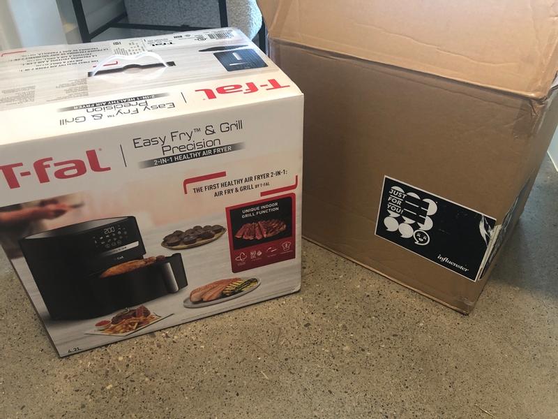 T-fal EY301850 Easy Fry Air Fryer 6-in-1 Compact Digital 1.6L Air Frye