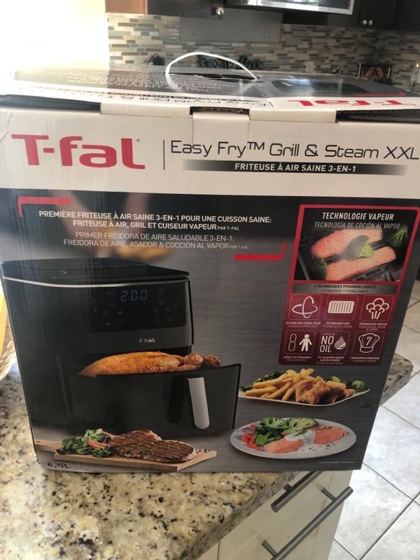 Tefal Easy Fry Grill & Steam Hot Air Fryer, Black - Worldshop