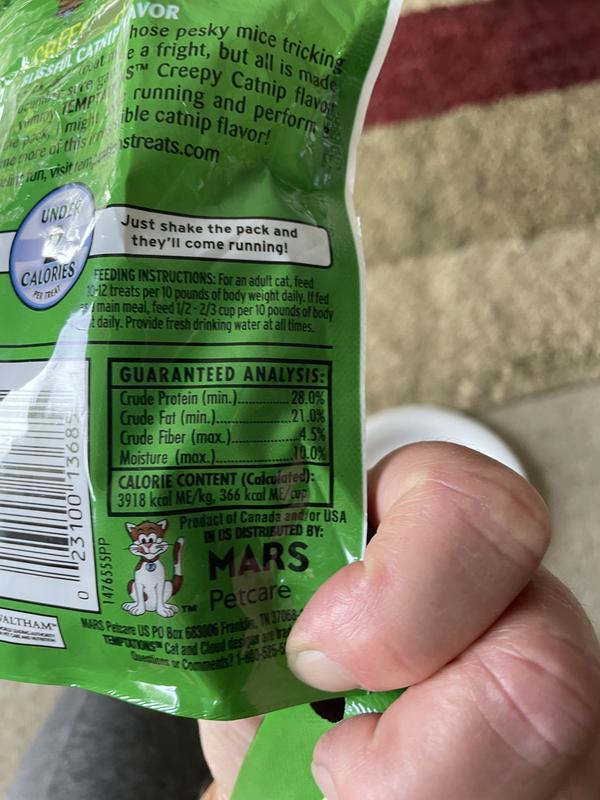 Temptations Creepy Catnip Cat Treats, Crunchy & Soft 3 oz