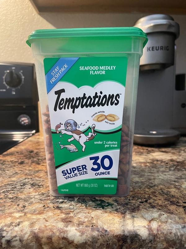 Temptations Seafood Medley Treats For Cats 180g - $10.42