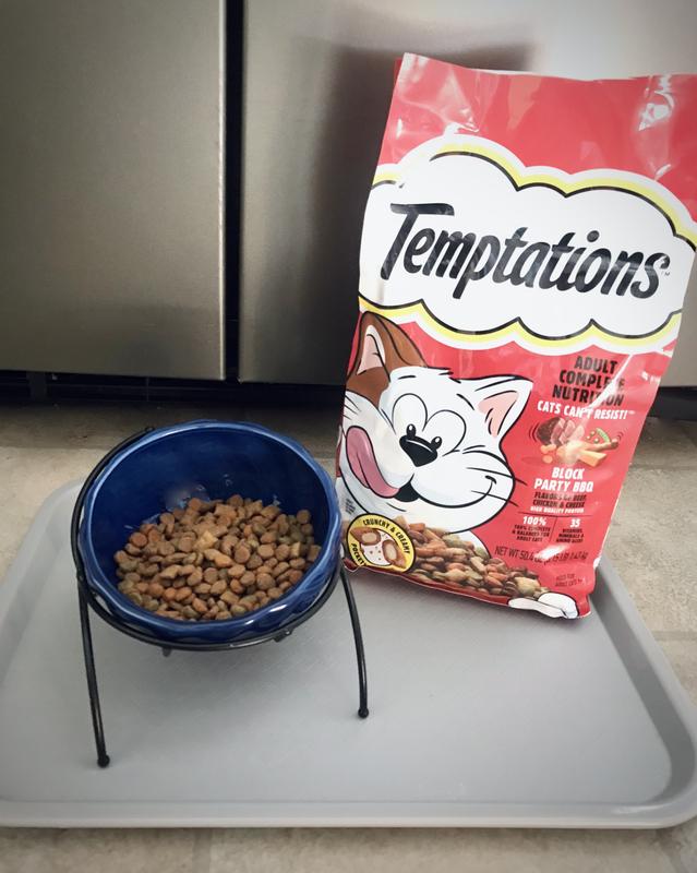 New Temptations cat food.