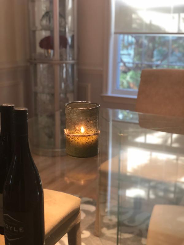 Textured Glass Candle, Grapefruit & Pine - Terrain