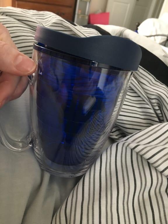 This is what I got. You can't even tell what side the initials are on unless you go outside and hold it up to the bright sun.