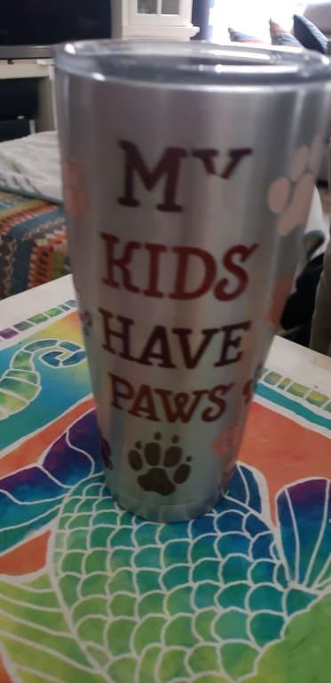 Tervis My Kids Have Paws 20 oz. Stainless Steel Tumbler with Lid