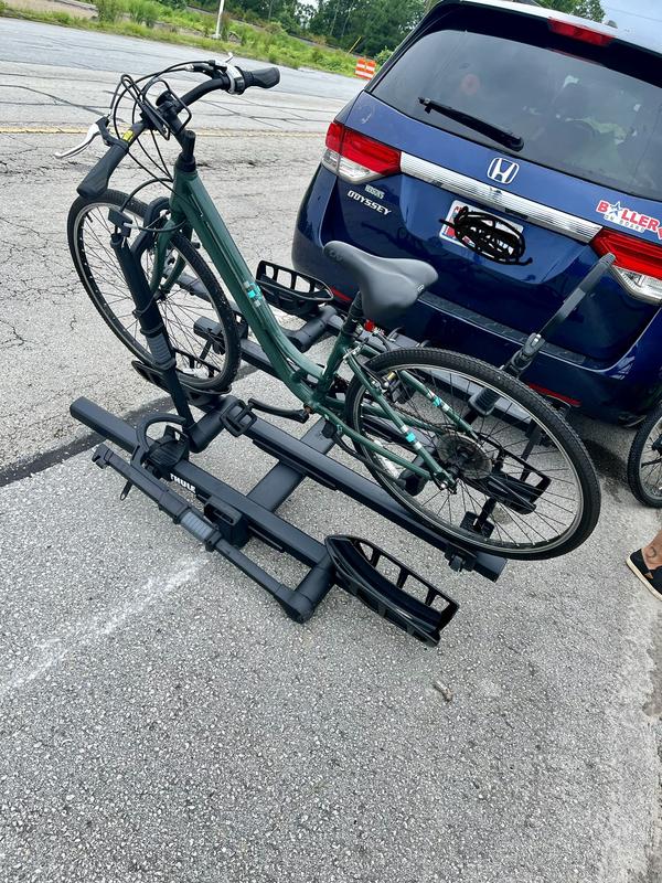 Taking off thule bike rack online