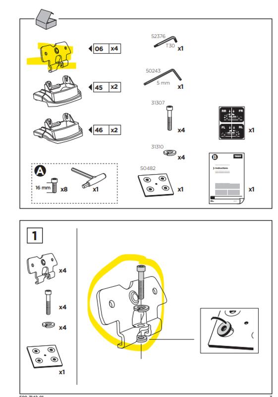 Thule fit kit online 3142