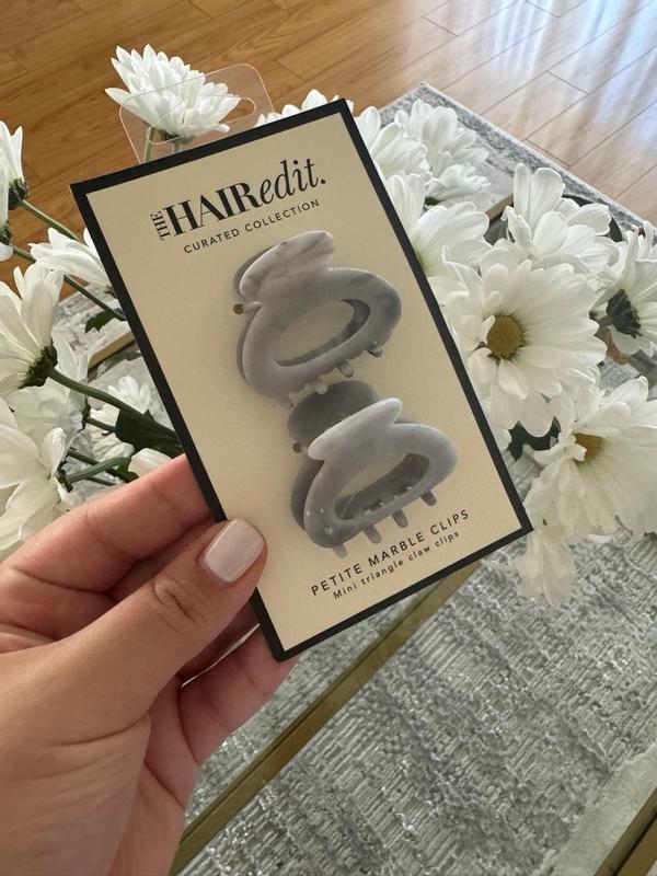 Mini Marble Claw Clips - 2 Pack | The Hair Edit display picture 1