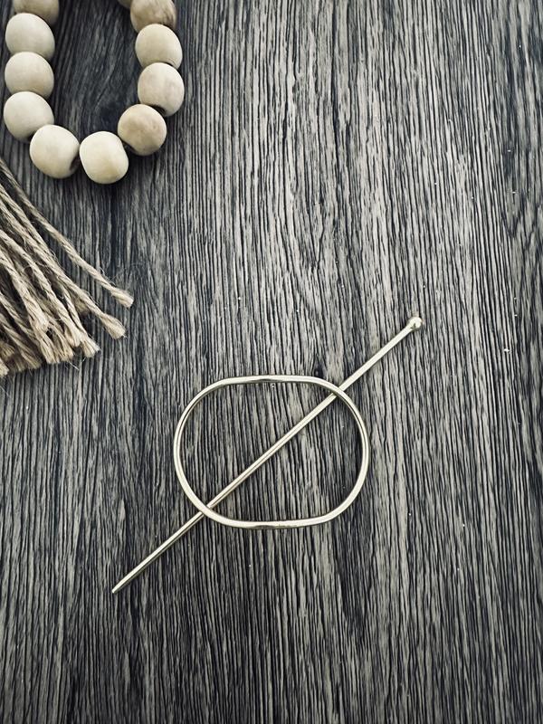 Brushed Gold Hair Pin