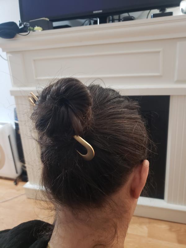 The Hair Edit Sleek Chignon French Hair Pin Gold Meijer