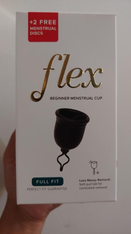  Flex Cup Starter Kit (Slim Fit - Size 01), Reusable Menstrual  Cup + 2 Free Menstrual Discs, Pull-Tab for Easy Removal, Tampon + Pad  Alternative