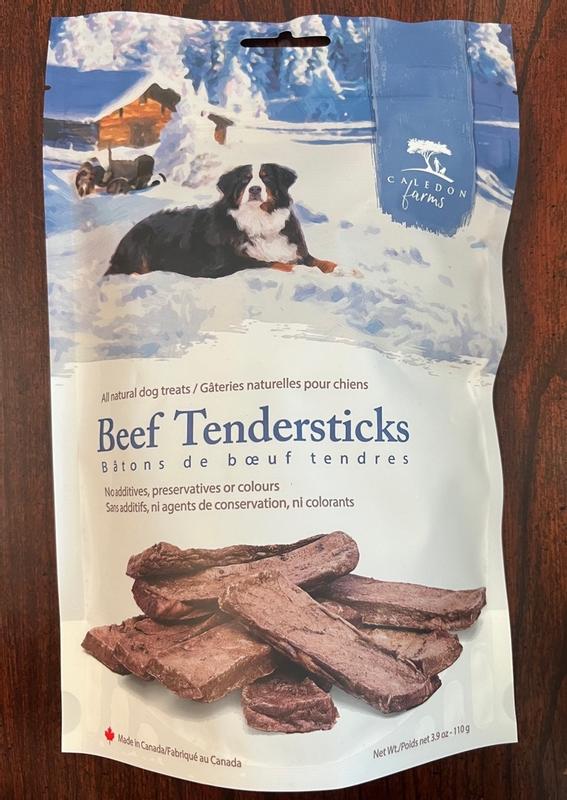 Beef Tendersticks Wholesome Canadian Dog Treats – Caledon Farms