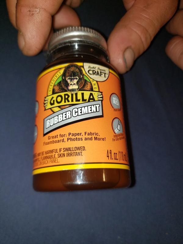 goma Adhesive Gorilla Rubber Cement (Clear) With Brush - Photo