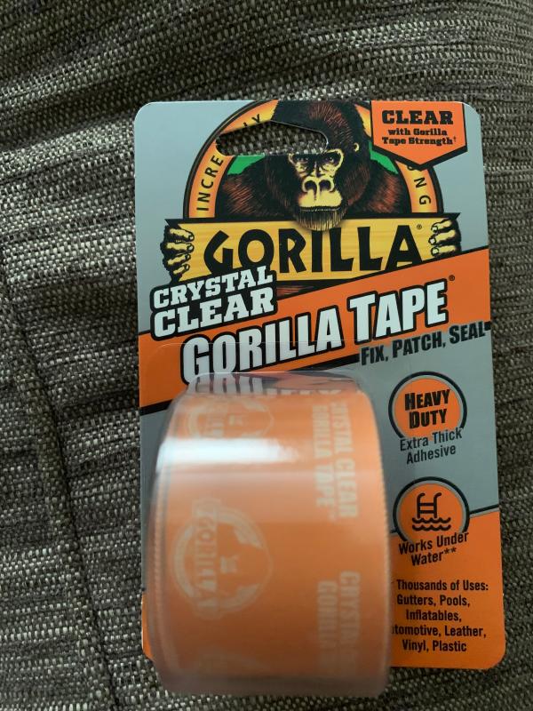 Gorilla Crystal Clear Tape Vinyl Patch Inflatable Underwater Wet/Dry  Surface NEW