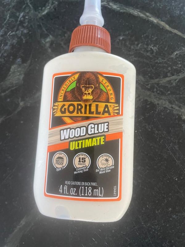 Gorilla Wood Glue Ultimate - 4oz Strong Bonding Adhesive For Woodworking & DIY Projects