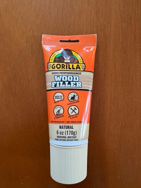 Gorilla Glue Interior/Exterior Wood Filler, For Cracks, Gouges & Holes ...