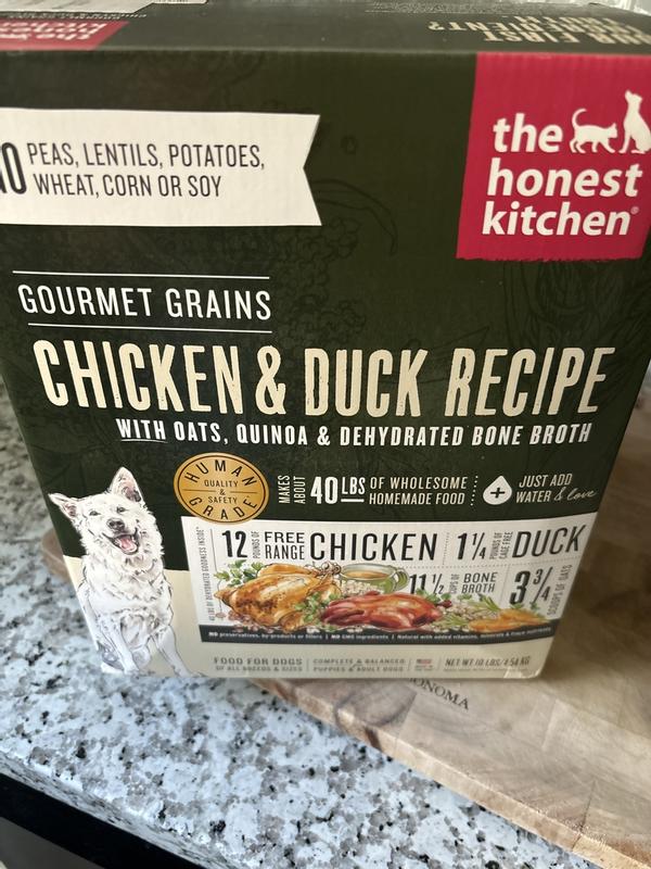The Honest Kitchen Chicken Duck Gourmet Grains Dog Food 10 lbs