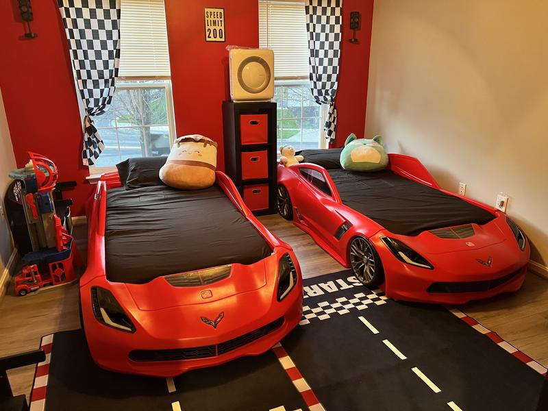 Step2 Corvette Z06 Toddler To Twin Bed, Step2 Corvette Z06 Convertible Toddler To Twin Bed Blue