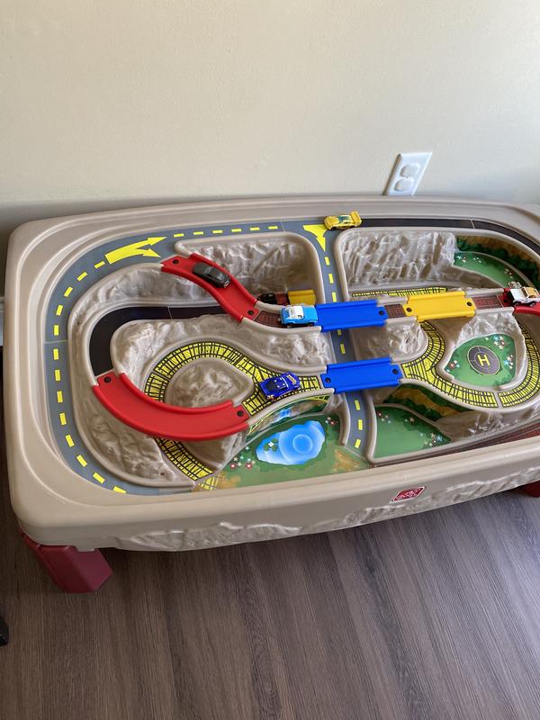 STEP 2 DISCONTIINUED DUPLO LEGO TABLE WITH STORAGE UNDERNEATH READ