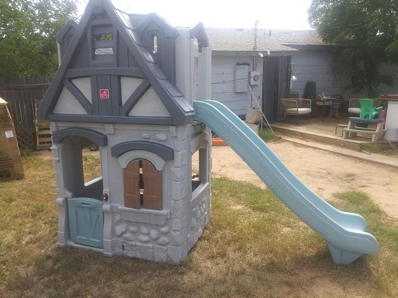 Step2 2 story 2024 playhouse with slide