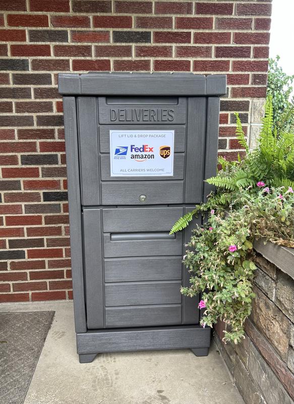 Step2 Ground Mount Brown Plastic Extra Large Lockable Package Box