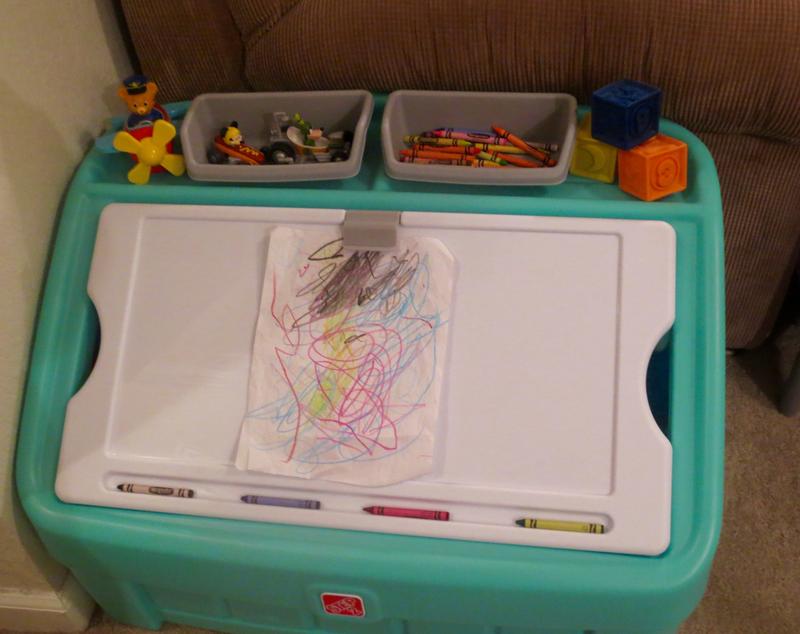 2-in-1 Toy Box & Art Lid™ - Tan from Step2