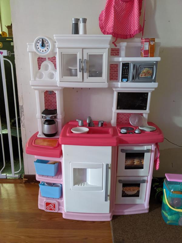 Pink Gourmet Kitchen, Dollhouse Cooking Furniture