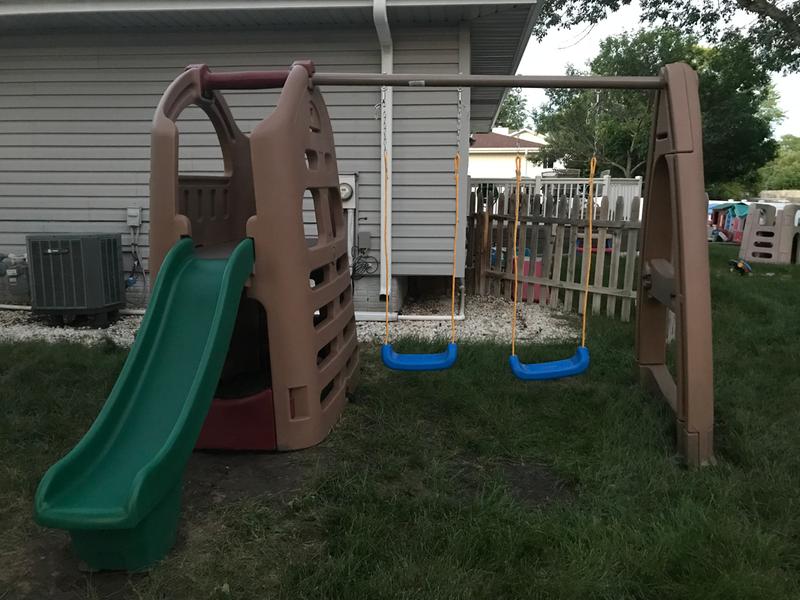 Step 2 swing set best sale with slide