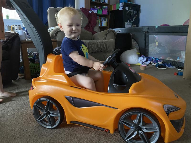 Step2 McLaren 570S Push Sports Car with the electronic sounds and best gift kids 