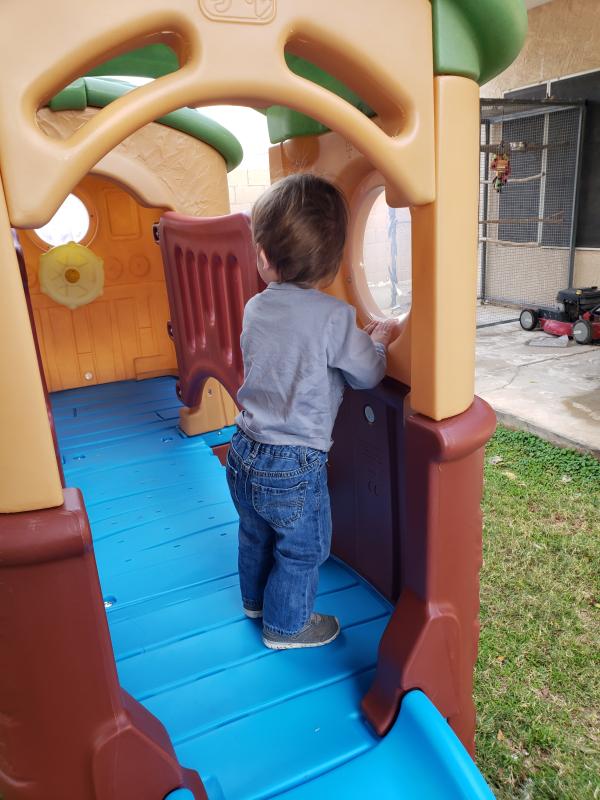 Step2 Play Up Clubhouse Climber Aire de Jeux Enfant avec 2 Toboggans, Toboggan / Jeux escalade pour Enfants