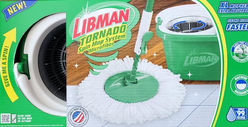 Libman 1025342 14 in. Tornado Spin Mop with Bucket, Green & White, 1 -  Kroger