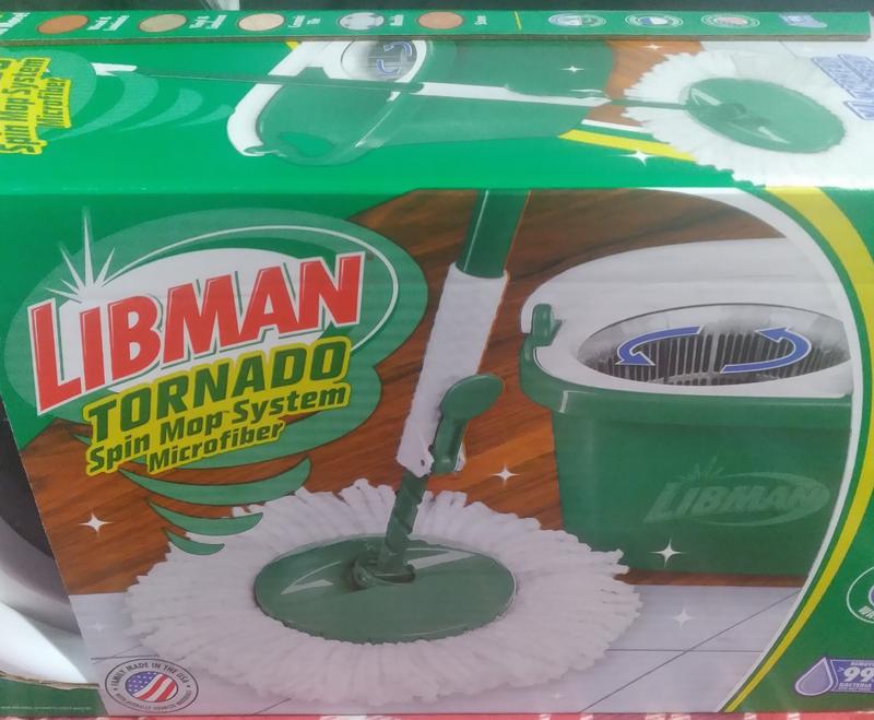 Libman Mop and Bucket Spin, Green/White