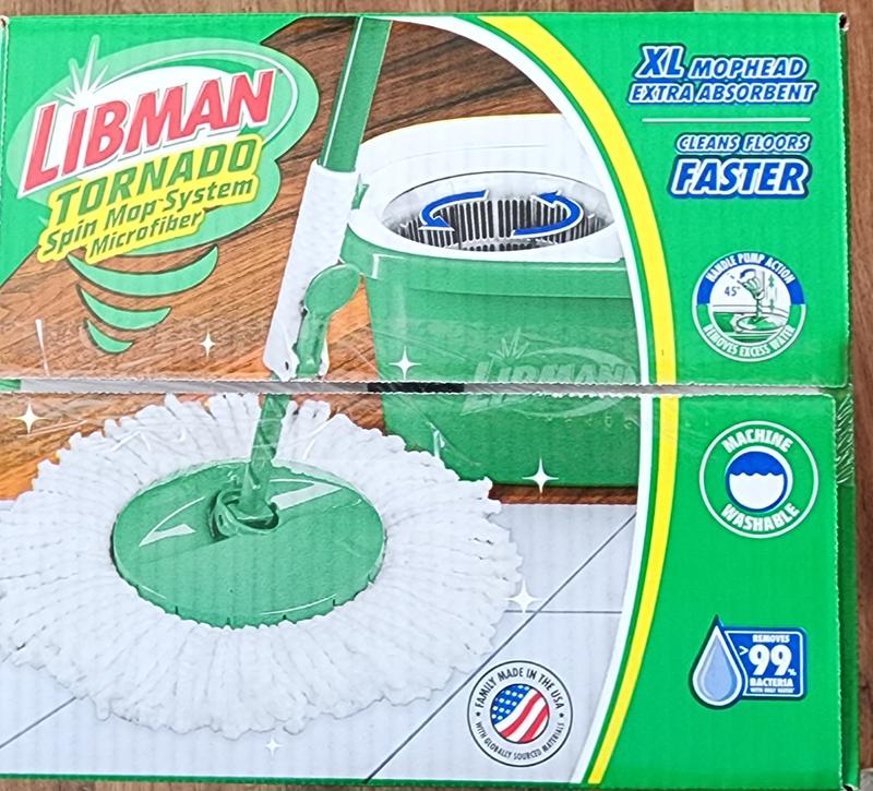 Libman Microfiber Wet Tornado Spin Mop and Bucket Floor Cleaning System  1283 - The Home Depot