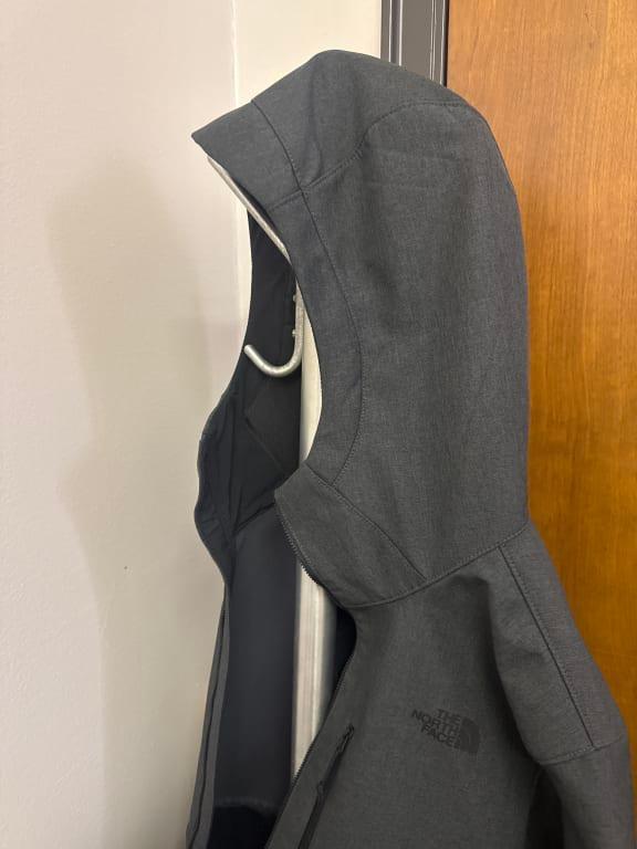 Customer photo for "Svelte, slim fitting waterproof hoodie"