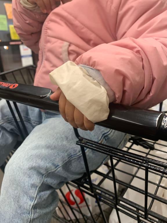 Customer photo for "Lining comes out of sleeve"