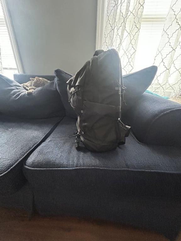 Customer photo for "This backpack is amazing, it has SO MUCH space!"
