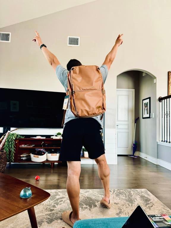 Customer photo for "I love my my new backpack and now I have to buy my wife one"
