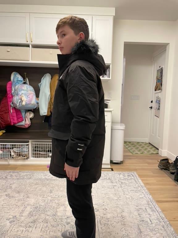 Customer photo for "I would definately buy this parka again"