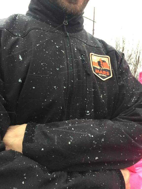 Customer photo for "Love our North Face jackets"