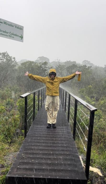 Customer photo for "Excellent breathable rain jacket, zipper not waterproof"